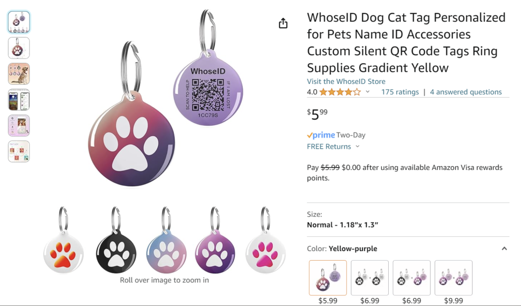 Ring Pet Tag Places QR Code for Easier Tracking: No GPS or